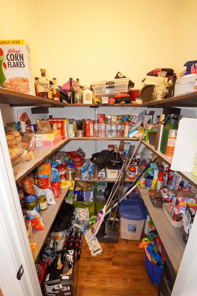 view of storage area