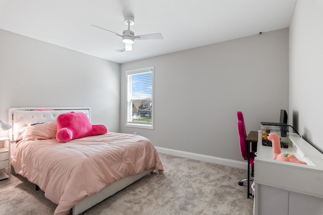 565 Kipton Trl, Lebanon, TN 37087 - bedroom with carpet, baseboards, and ceiling fan