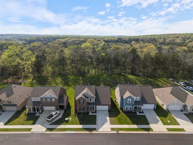 565 Kipton Trl, Lebanon, TN 37087 - aerial view featuring a forest view and a residential view
