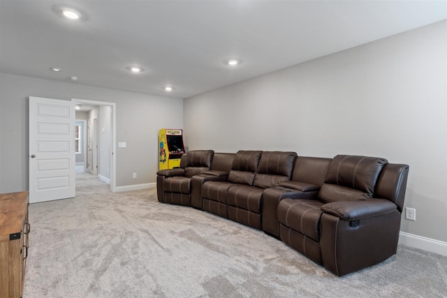565 Kipton Trl, Lebanon, TN 37087 - living area featuring baseboards, recessed lighting, and carpet