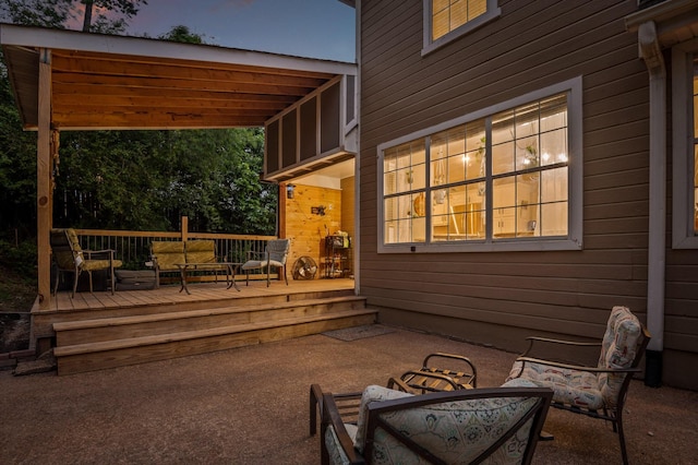 2321 Chimney Hills Dr, Soddy Daisy, TN 37379 - view of patio / terrace featuring a wooden deck