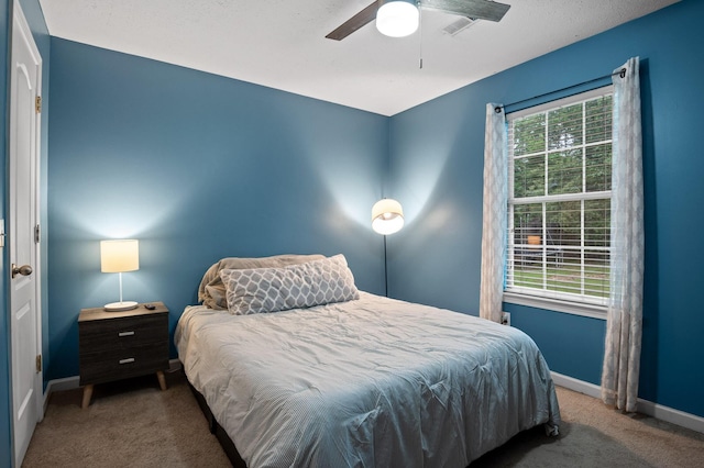 2321 Chimney Hills Dr, Soddy Daisy, TN 37379 - bedroom featuring carpet flooring, baseboards, and ceiling fan