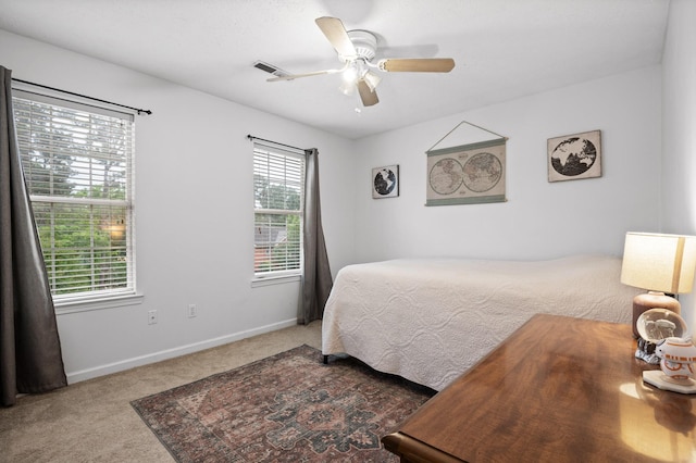 2321 Chimney Hills Dr, Soddy Daisy, TN 37379 - bedroom featuring carpet flooring, baseboards, and a ceiling fan