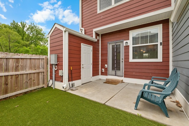 exterior space with fence