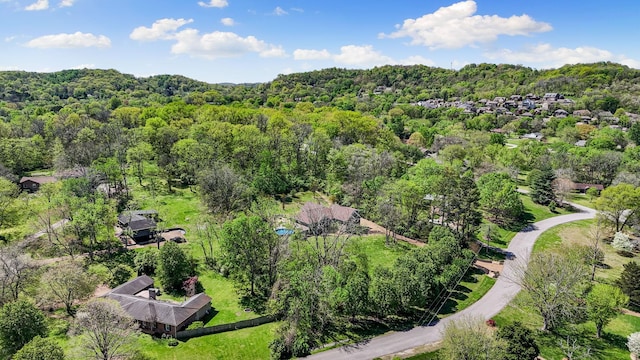 203 Tom Robinson Rd, Franklin, TN 37064 - bird's eye view with a wooded view