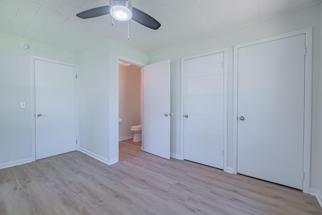 115 Highland Dr, Winchester, TN 37398 - unfurnished bedroom featuring light wood finished floors and ceiling fan
