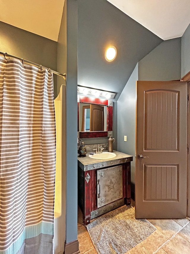110 Giles Ln, Gallatin, TN 37066 - full bathroom with tile patterned flooring, vanity, and a shower with curtain