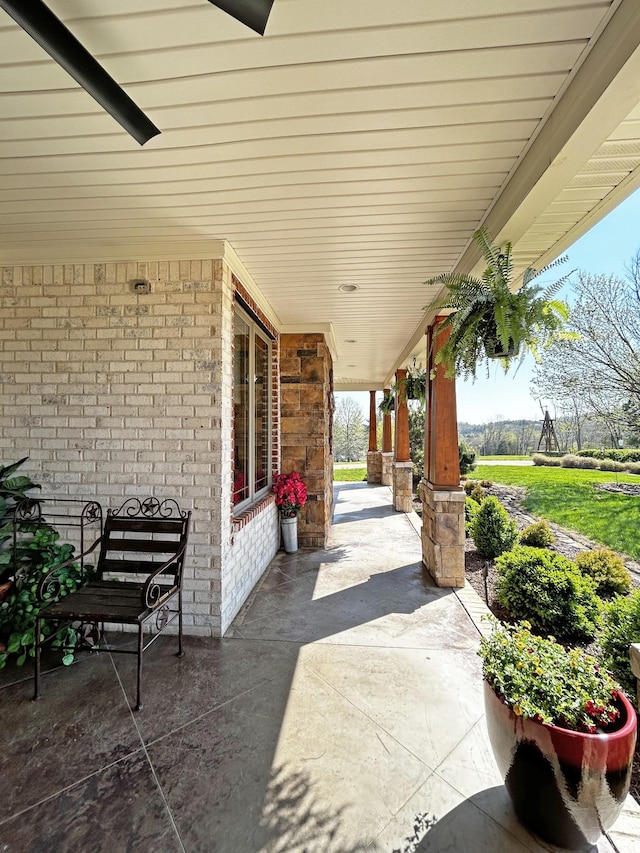 110 Giles Ln, Gallatin, TN 37066 - view of patio / terrace featuring a porch