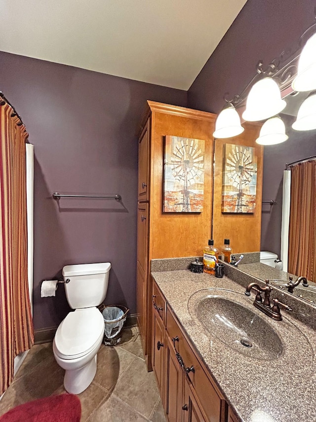 110 Giles Ln, Gallatin, TN 37066 - full bathroom featuring tile patterned flooring, toilet, vanity, and baseboards