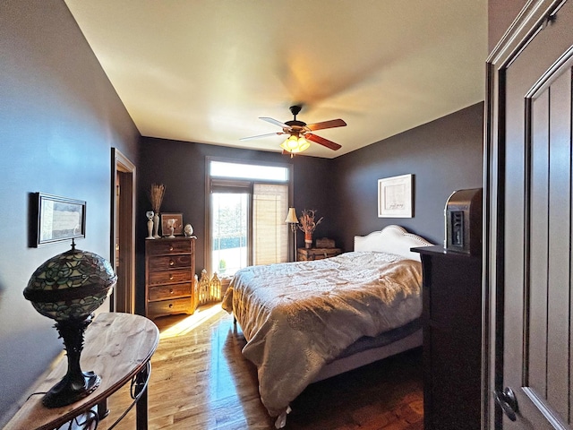 110 Giles Ln, Gallatin, TN 37066 - bedroom with ceiling fan and wood finished floors
