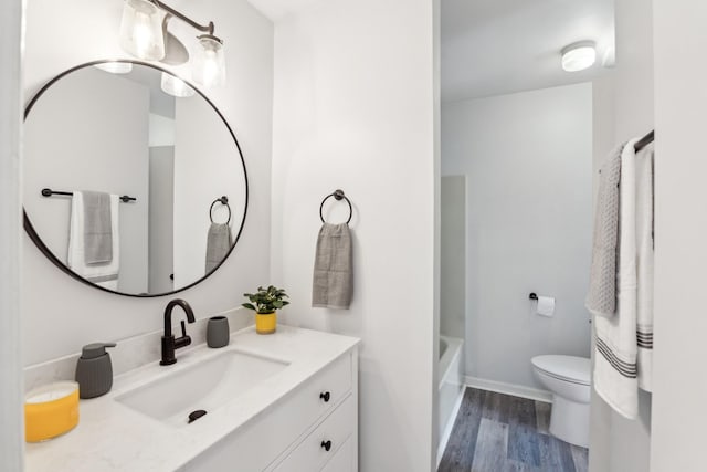 223 Edgewood Dr, Hendersonville, TN 37075 - full bathroom with wood finished floors, vanity, and toilet
