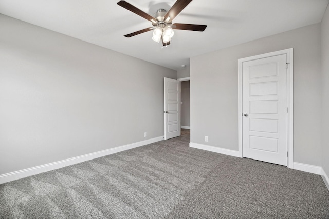 51 Gratton Ests, Clarksville, TN 37043 - unfurnished bedroom with baseboards, carpet, and ceiling fan