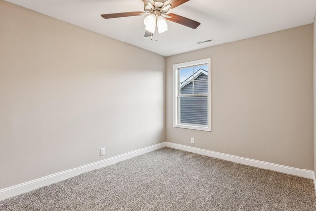 48 Gratton Ests, Clarksville, TN 37043 - unfurnished room featuring a ceiling fan, baseboards, carpet, and visible vents