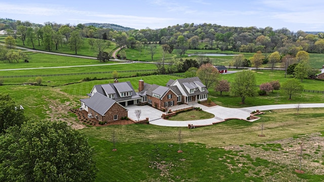 4535 Peytonsville Rd, Franklin, TN 37064 - bird's eye view with a water view and a rural view