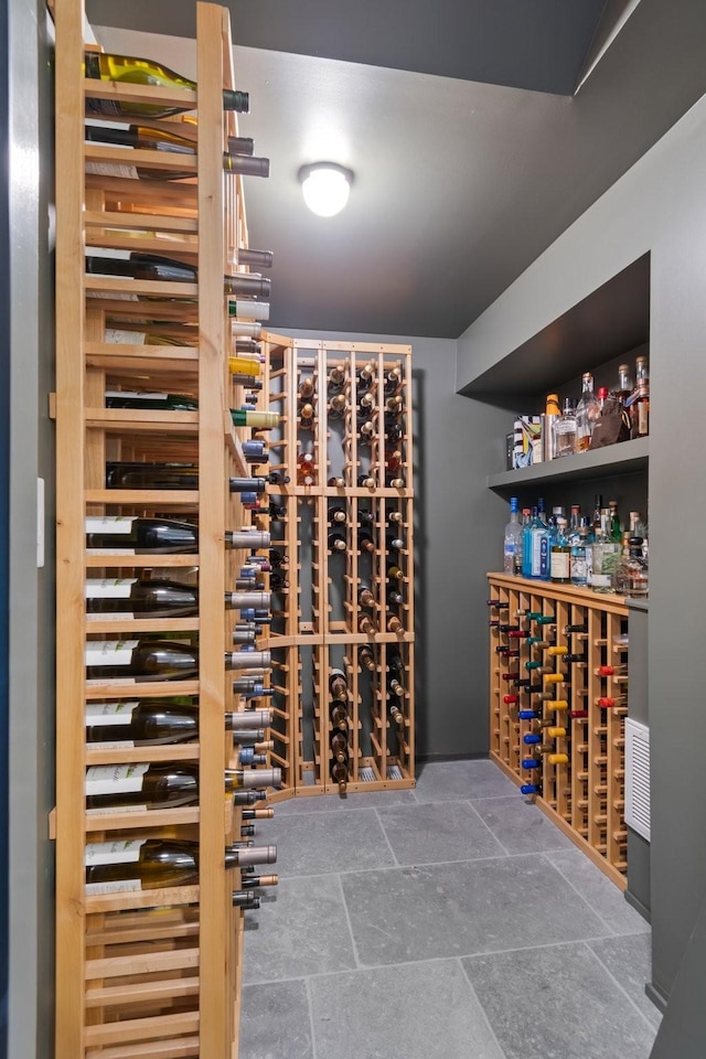 4535 Peytonsville Rd, Franklin, TN 37064 - wine area featuring stone finish floor