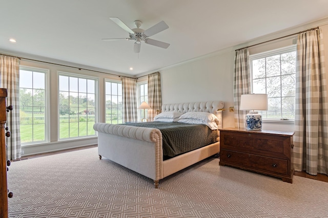 4535 Peytonsville Rd, Franklin, TN 37064 - bedroom featuring multiple windows and ornamental molding