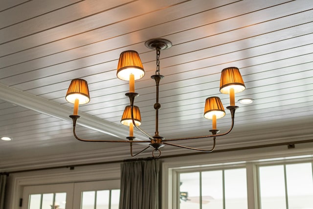 4535 Peytonsville Rd, Franklin, TN 37064 - details featuring an inviting chandelier