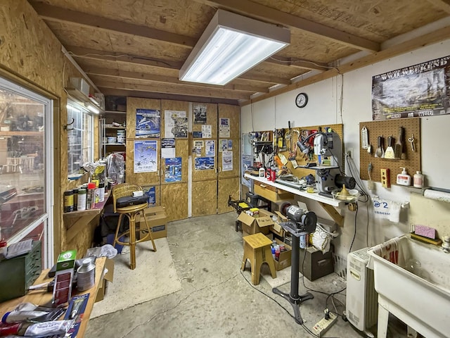 view of storage room