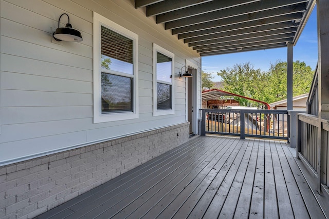 418 Mercomatic Dr, Nashville, TN 37209 - view of wooden deck