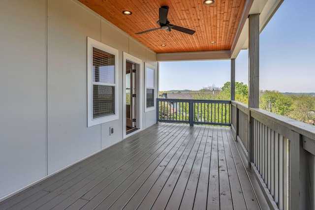 418 Mercomatic Dr, Nashville, TN 37209 - deck featuring ceiling fan