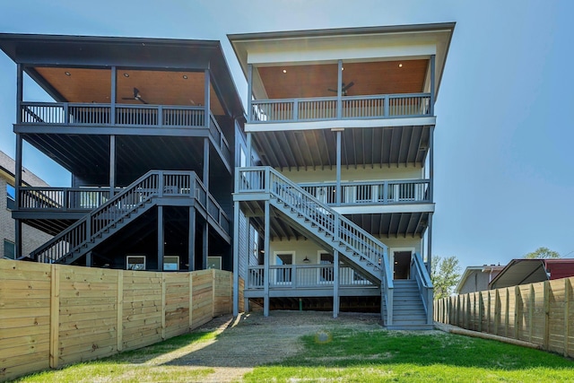 418 Mercomatic Dr, Nashville, TN 37209 - rear view of property featuring stairs and fence