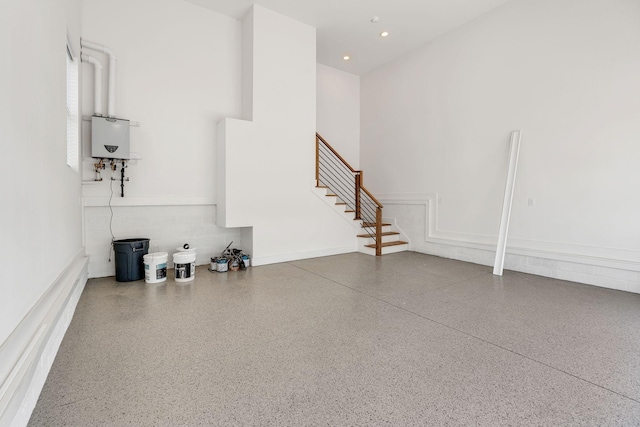 418 Mercomatic Dr, Nashville, TN 37209 - garage with tankless water heater and recessed lighting
