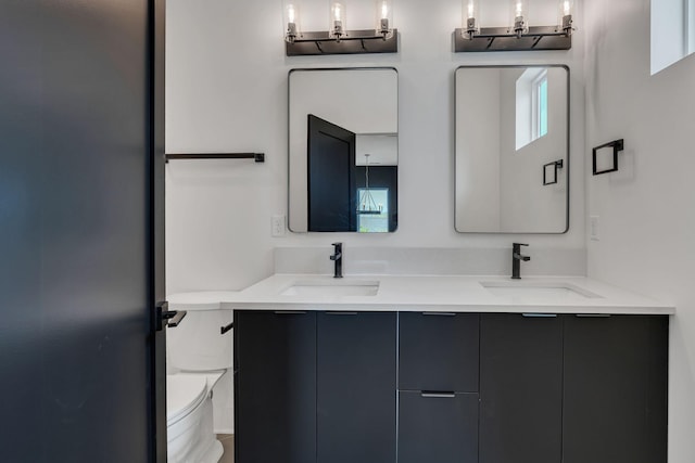 418 Mercomatic Dr, Nashville, TN 37209 - bathroom featuring toilet and double vanity