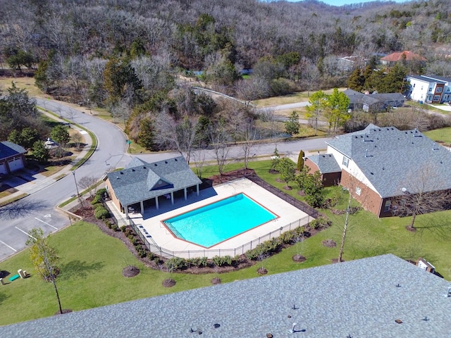 birds eye view of property
