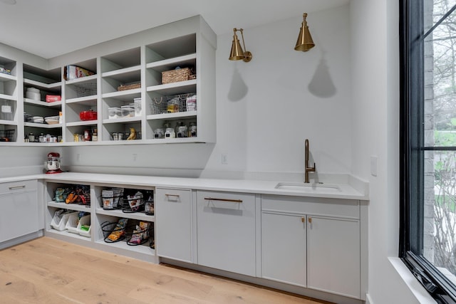 storage area featuring a sink