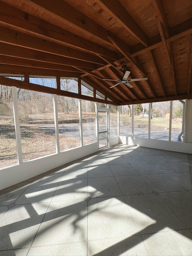931 Downey Dr, Nashville, TN 37205 - unfurnished sunroom with a ceiling fan