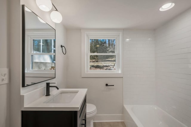 931 Downey Dr, Nashville, TN 37205 - full bath with toilet, vanity, and baseboards