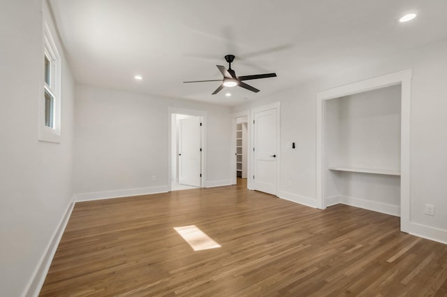 931 Downey Dr, Nashville, TN 37205 - unfurnished bedroom with baseboards, wood finished floors, and recessed lighting