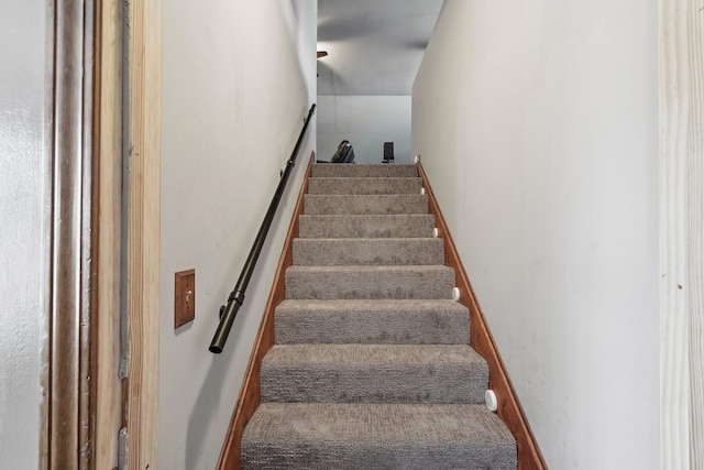 view of stairway