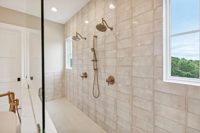 6490 Peytonsville Arno Rd, College Grove, TN 37046 - bathroom with a tile shower