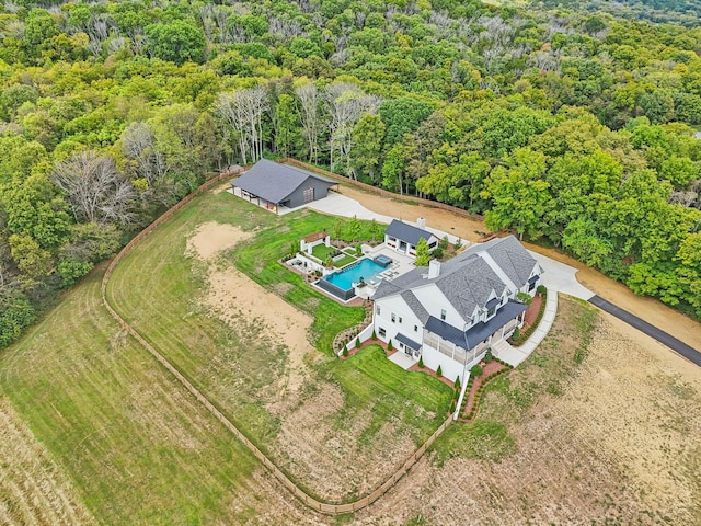 6490 Peytonsville Arno Rd, College Grove, TN 37046 - bird's eye view with a forest view