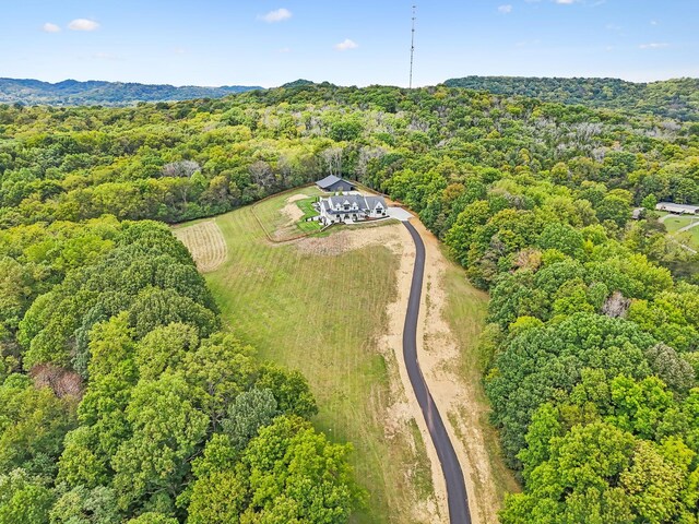 6490 Peytonsville Arno Rd, College Grove, TN 37046 - bird's eye view with a forest view