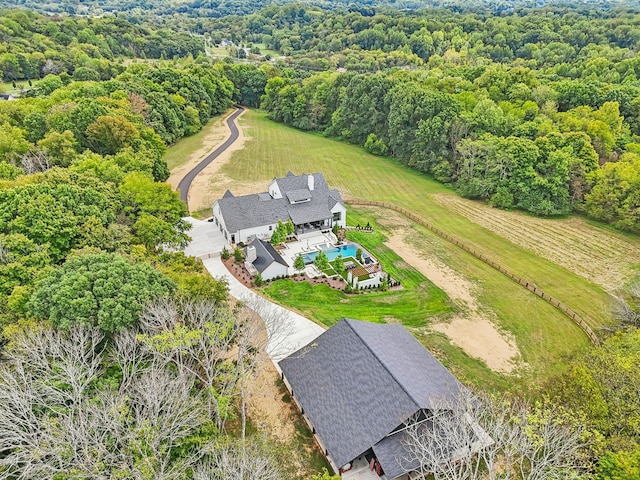 6490 Peytonsville Arno Rd, College Grove, TN 37046 - bird's eye view with a forest view