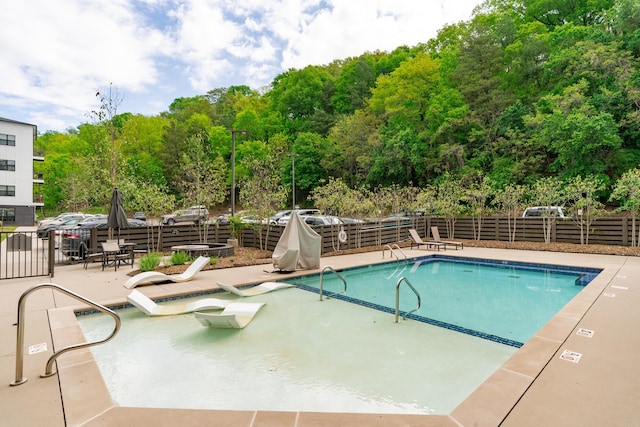 782 Riverfront Pkwy Unit 301, Chattanooga, TN 37402 - pool with fence and a patio area