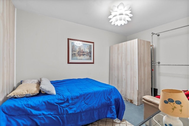 9051 Haileys Pond Dr, Ooltewah, TN 37363 - bedroom with concrete floors
