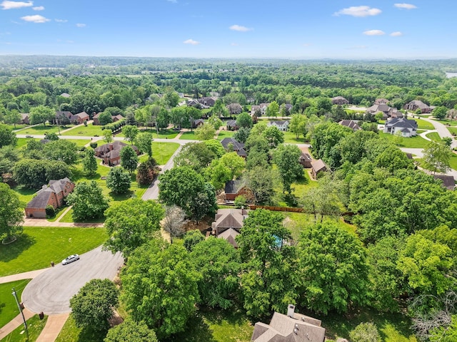 drone / aerial view featuring a residential view