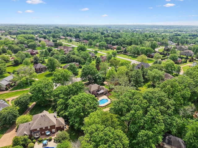 birds eye view of property featuring a residential view