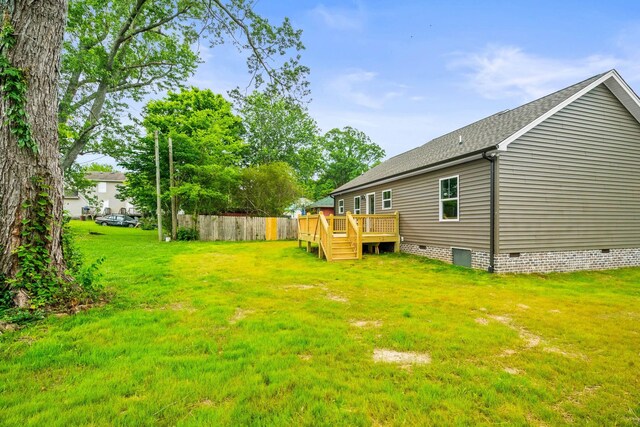 120 23rd Ave E, Springfield, TN 37172 - view of yard with a deck