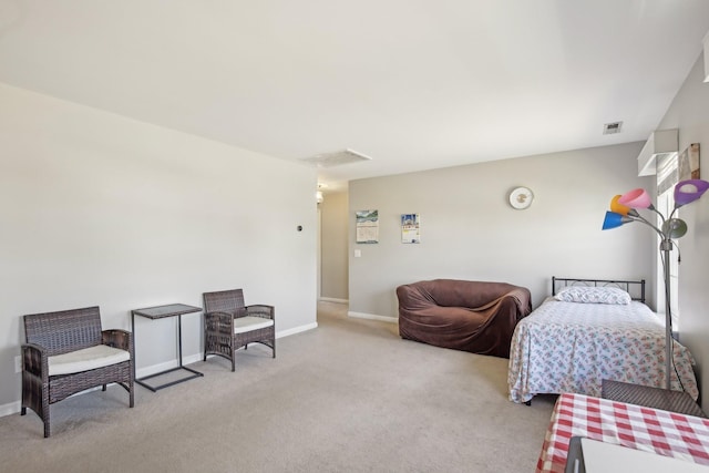 interior space featuring baseboards and visible vents