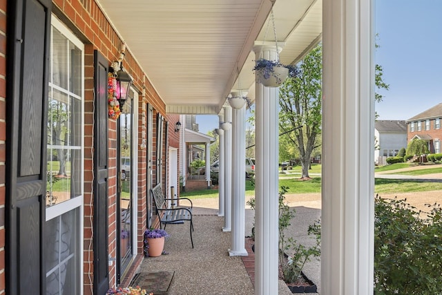 view of patio / terrace featuring a porch