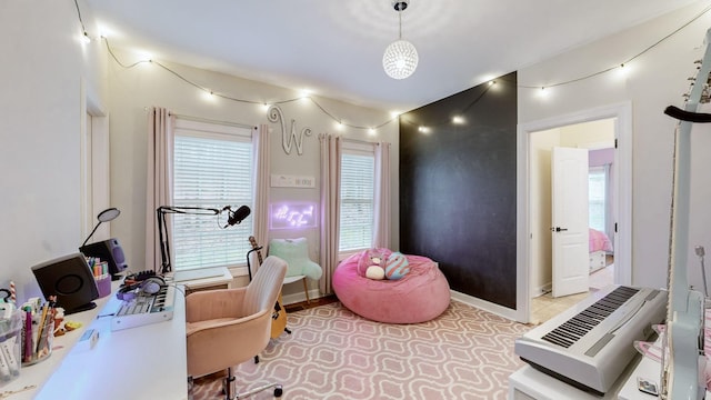 office featuring baseboards