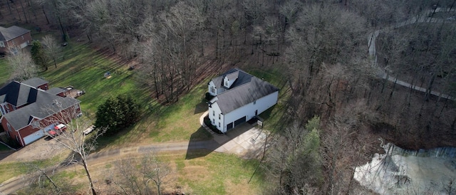 aerial view with a view of trees
