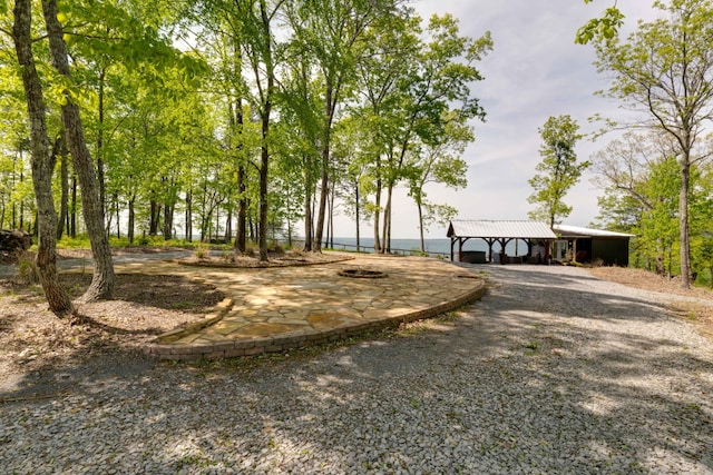 view of road featuring driveway