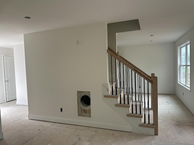 1229 Elizabeth Ln, Clarksville, TN 37042 - staircase featuring baseboards
