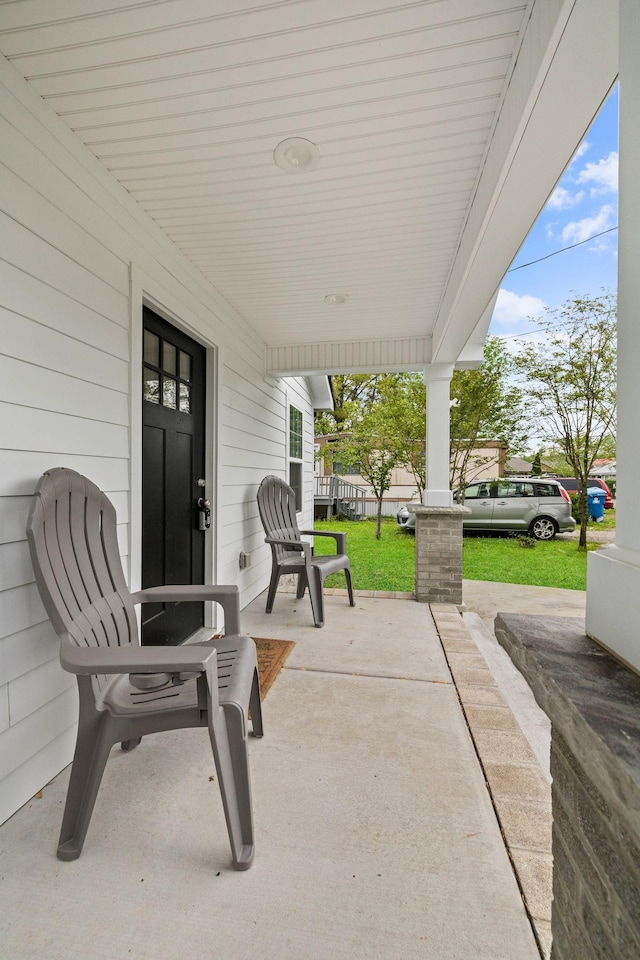 view of patio / terrace featuring a porch