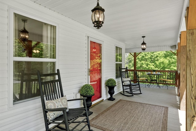7565 N County Line Rd, Fairview, TN 37062 - wooden deck featuring covered porch